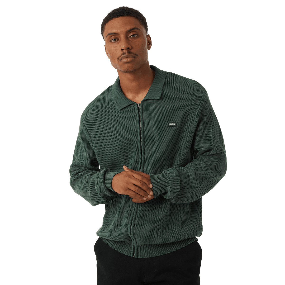 Anton Zip Overdyed Sweater