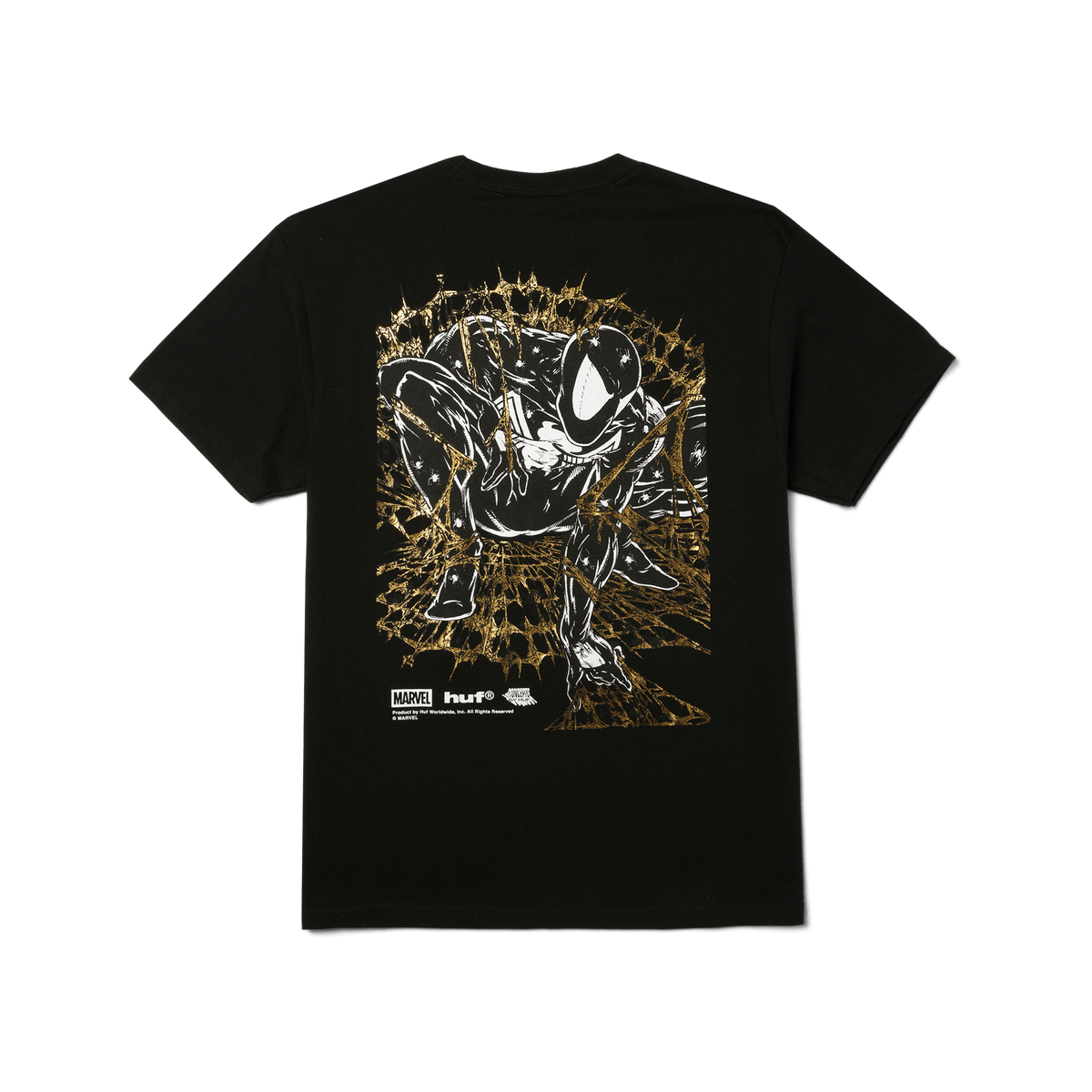 HUF x Marvel Spider-Man Arachknight Gold T-Shirt