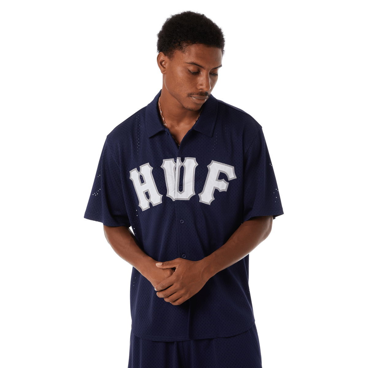 Arch Mesh Button Up