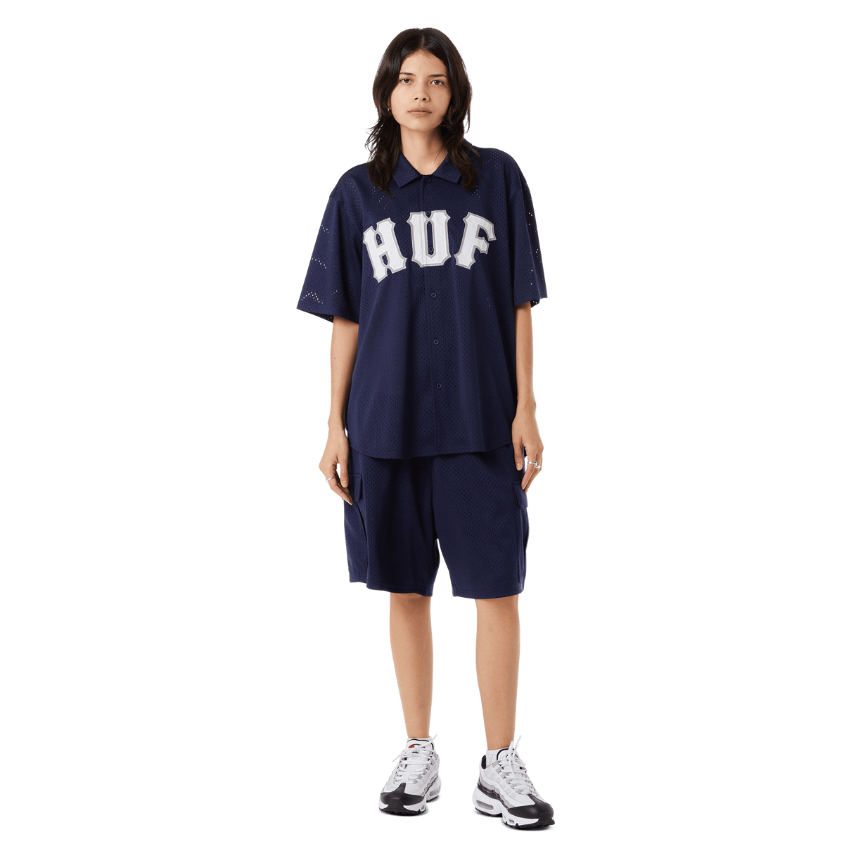 Arch Mesh Button Up