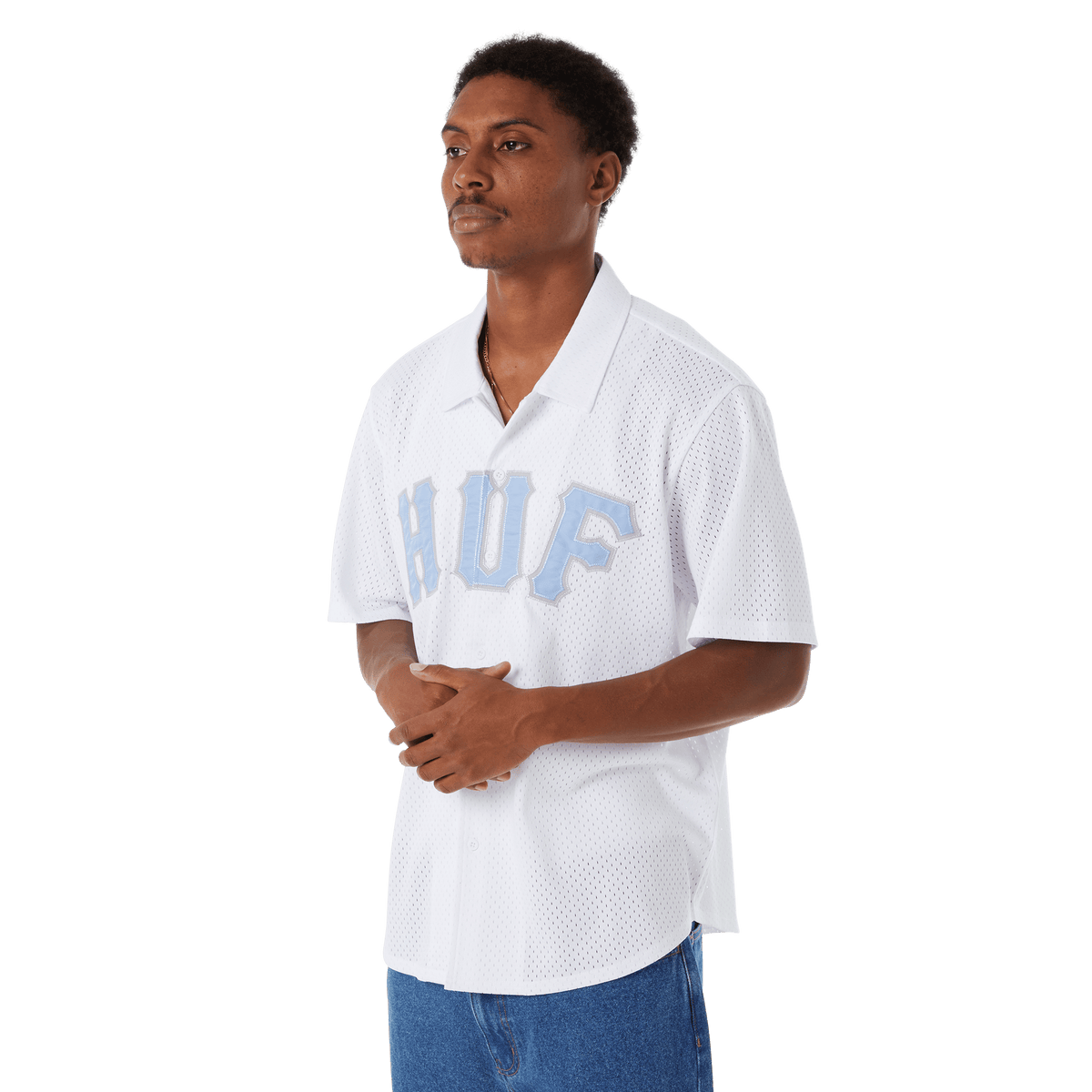 Arch Mesh Button Up