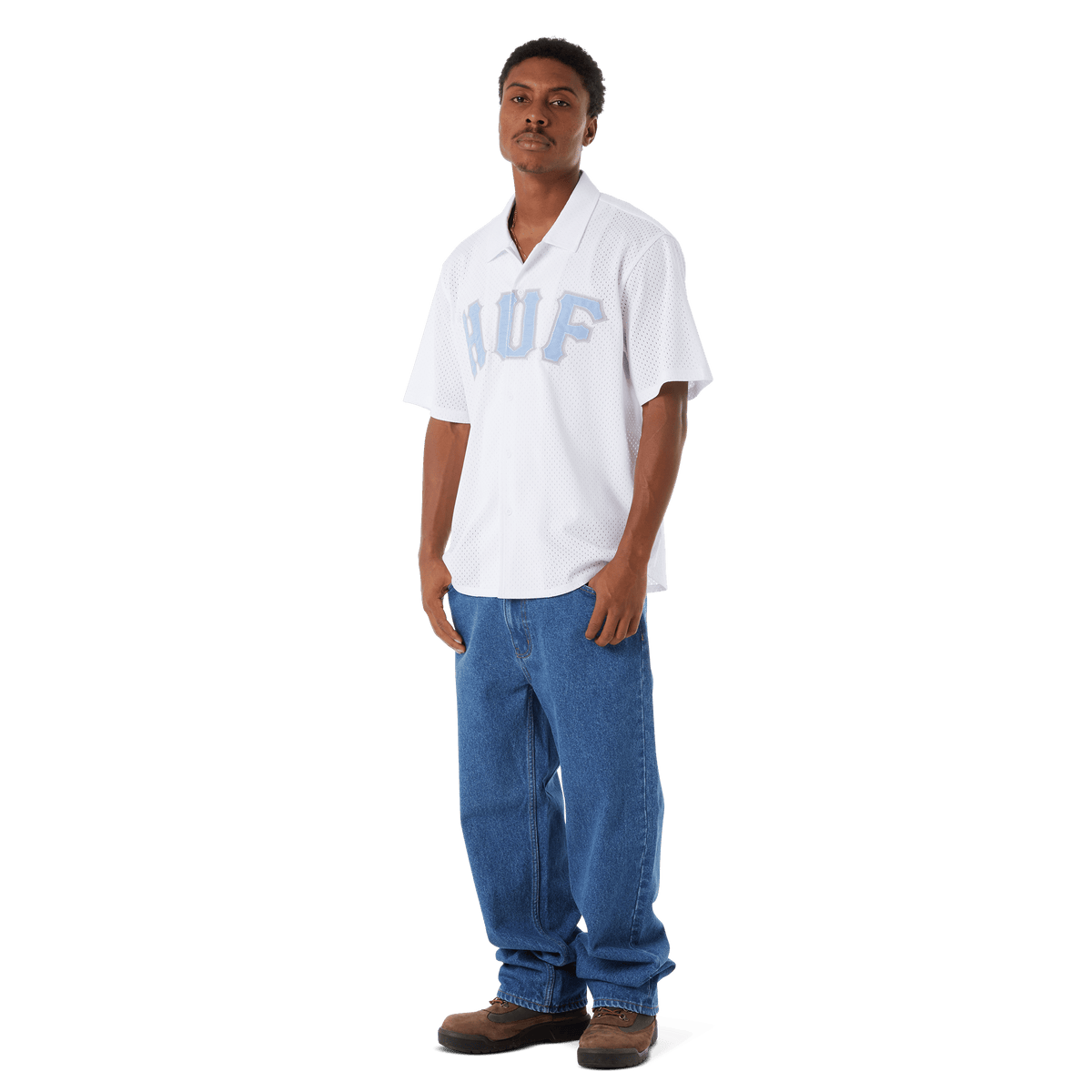 Arch Mesh Button Up