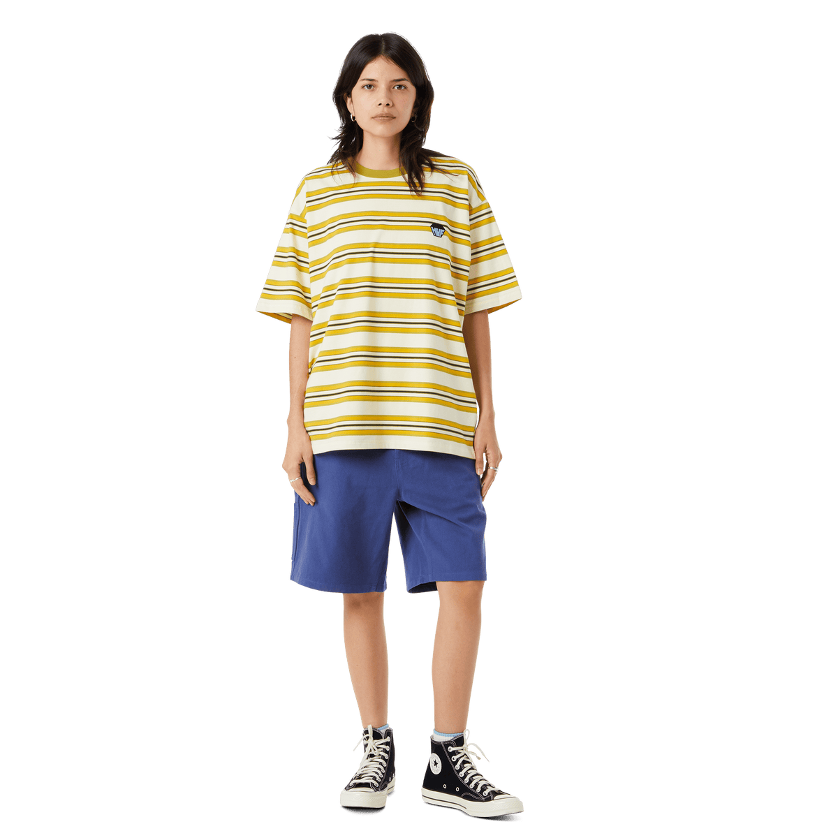Big Block Stripe Boxy Top