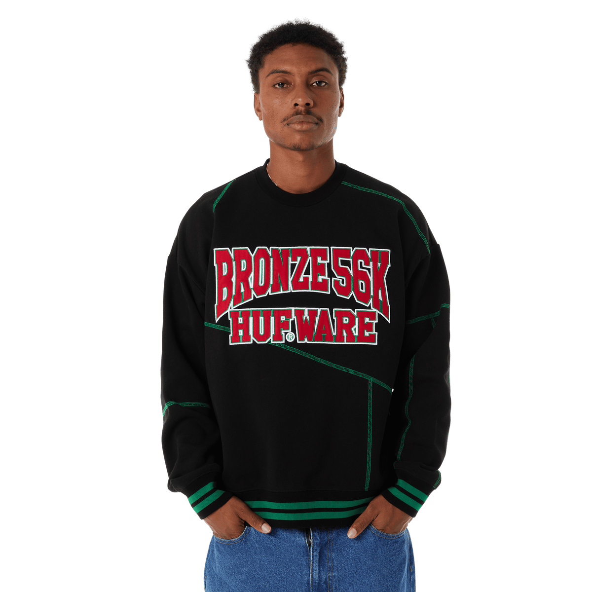 HUF x Bronze56K Hufware Crewneck Sweatshirt