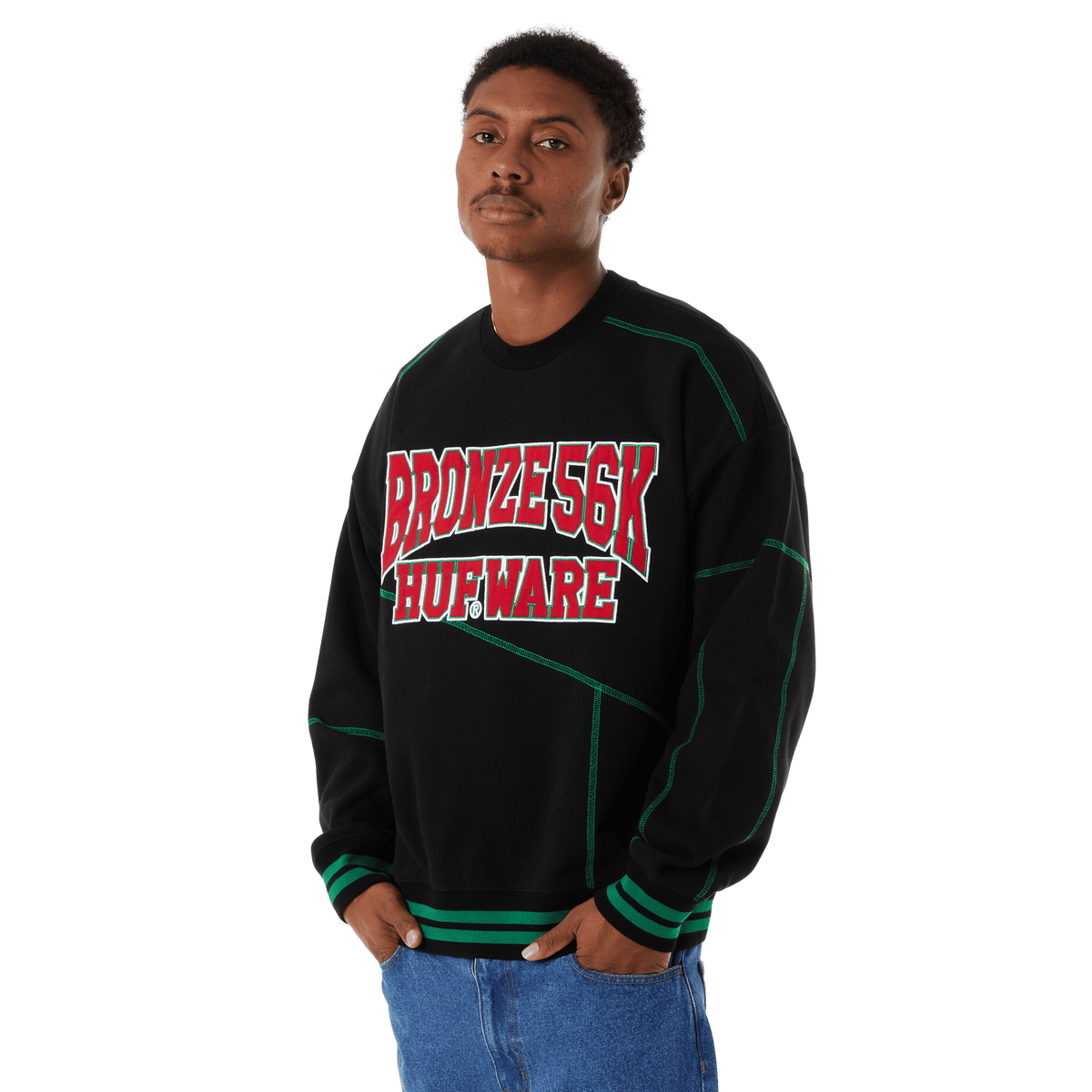 HUF x Bronze56K Hufware Crewneck Sweatshirt
