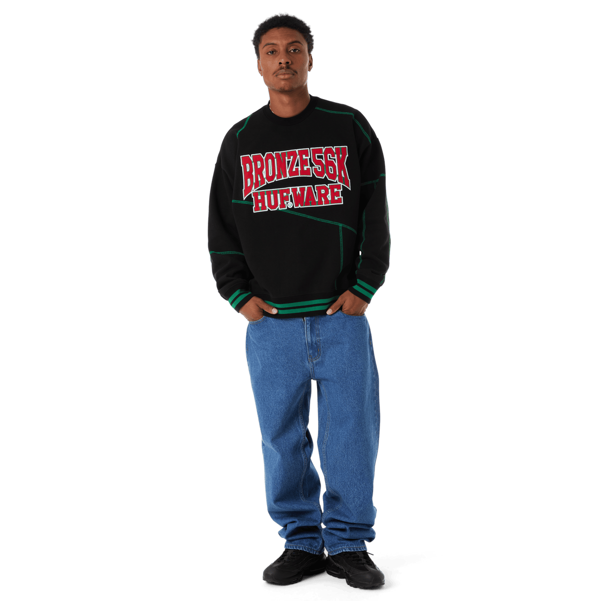 HUF x Bronze56K Hufware Crewneck Sweatshirt