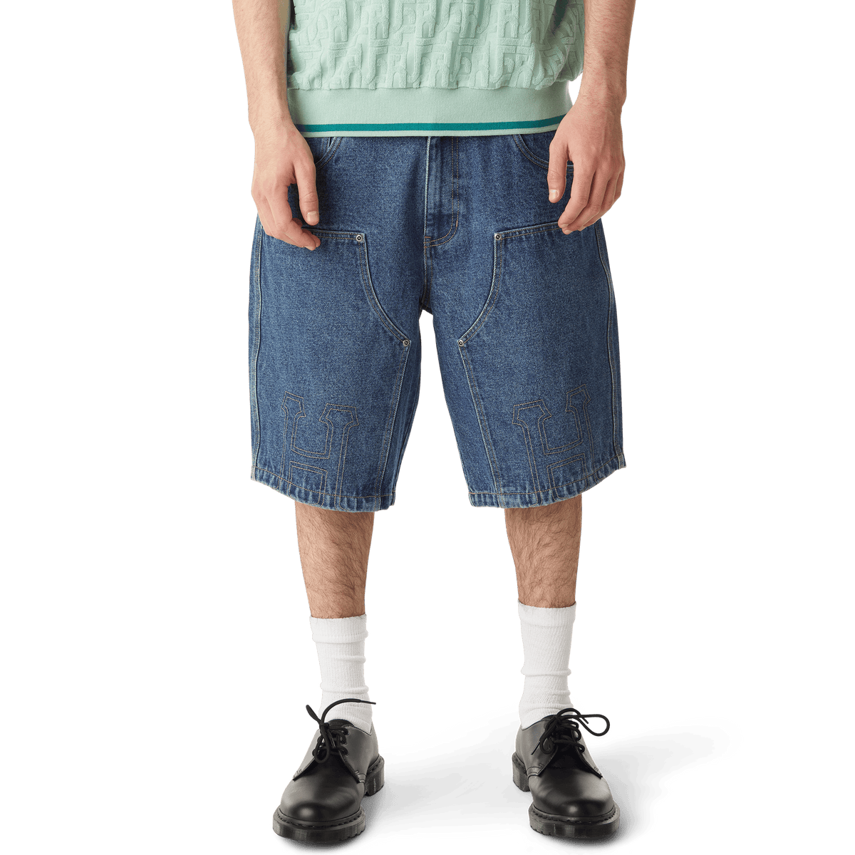 Classic H Double Knee Denim Short