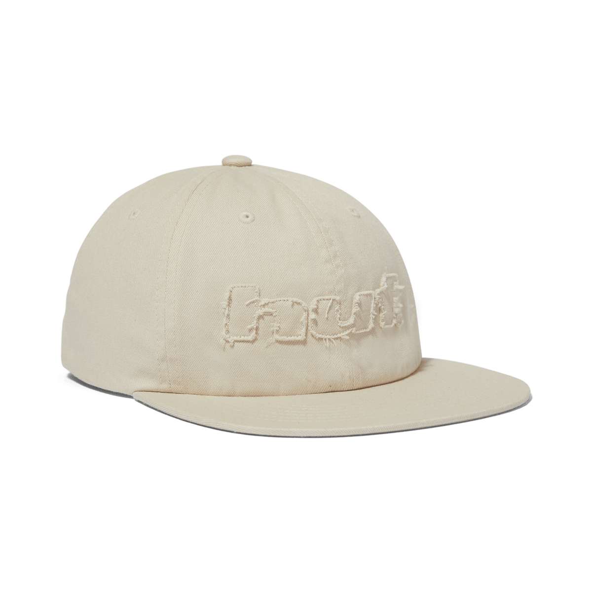 Distressed Logo 5-Panel Strapback Hat