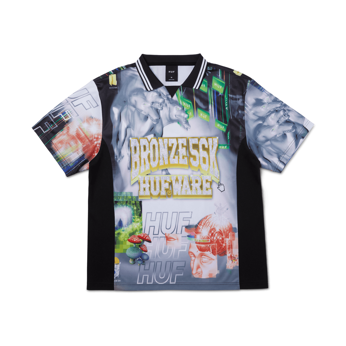 HUF x Bronze56K Glitched Soccer Jersey