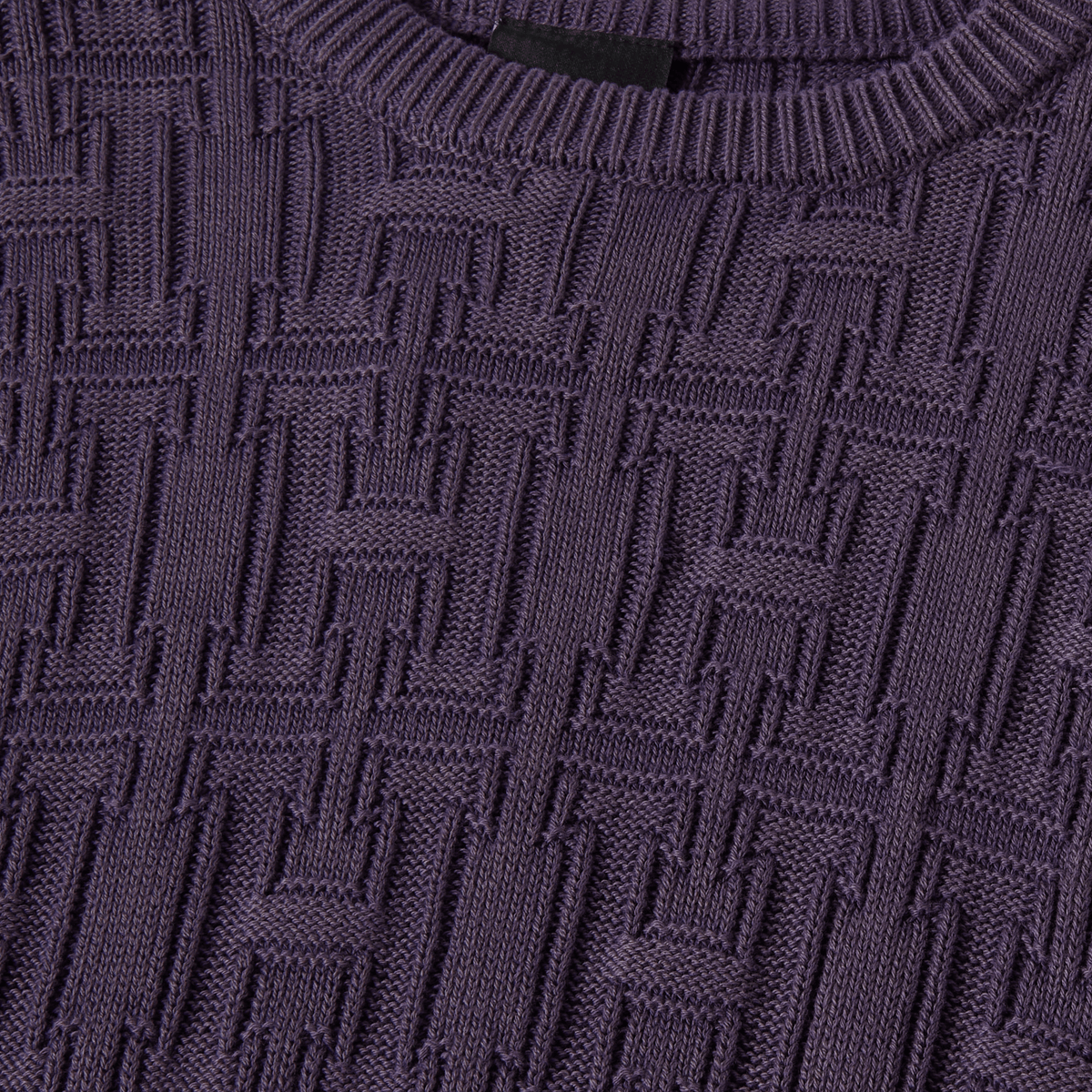 Interlaced Jacquard Overdyed Crew