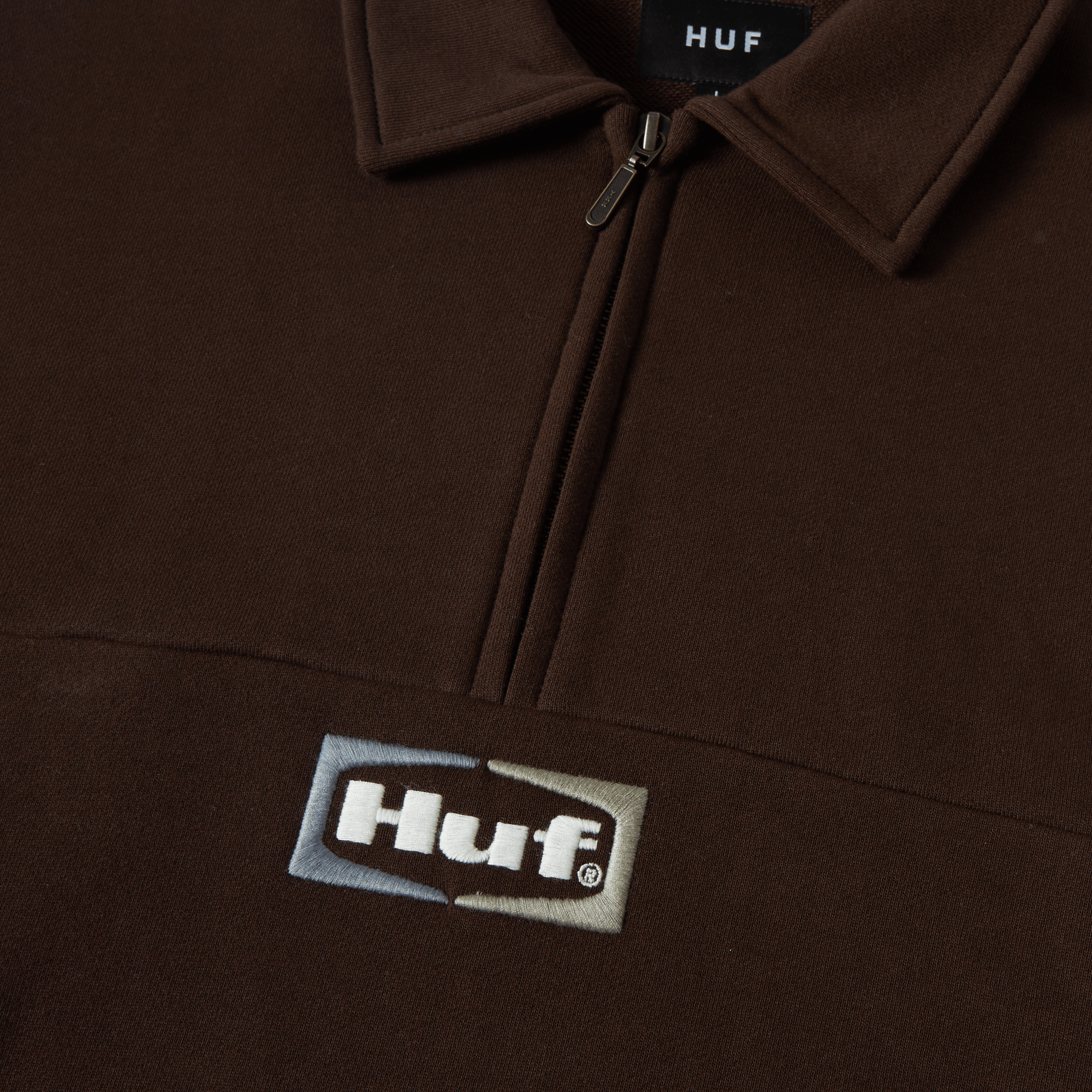 ハフ HUF FL00232 スウェット SLATE QUARTER ZIP FLEECE Huf Slate Quarter Zip Fleece Heather Grey - Orchard Skateshop
