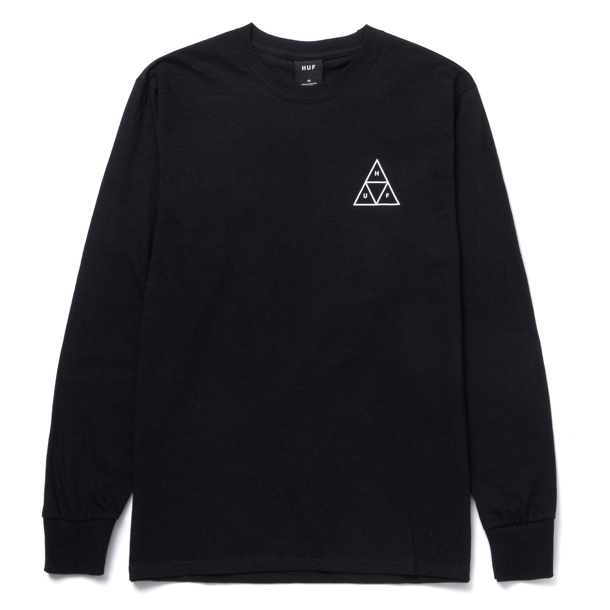 HUF｜TRIPLE TRIANGLE LONG SLEEVE TEE メンズ TS00506 HUF ハフ Tシャツ 長袖 メンズ エッセンシャルズ トリプル