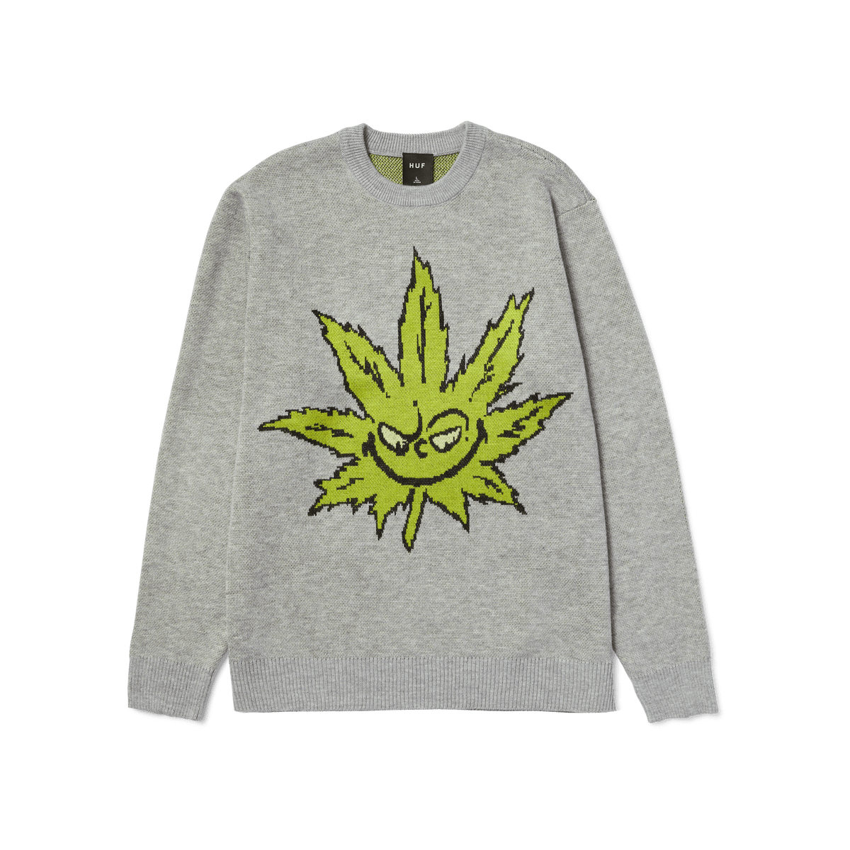 Huf Greench Buddy Crewneck Sweater Heather Grey