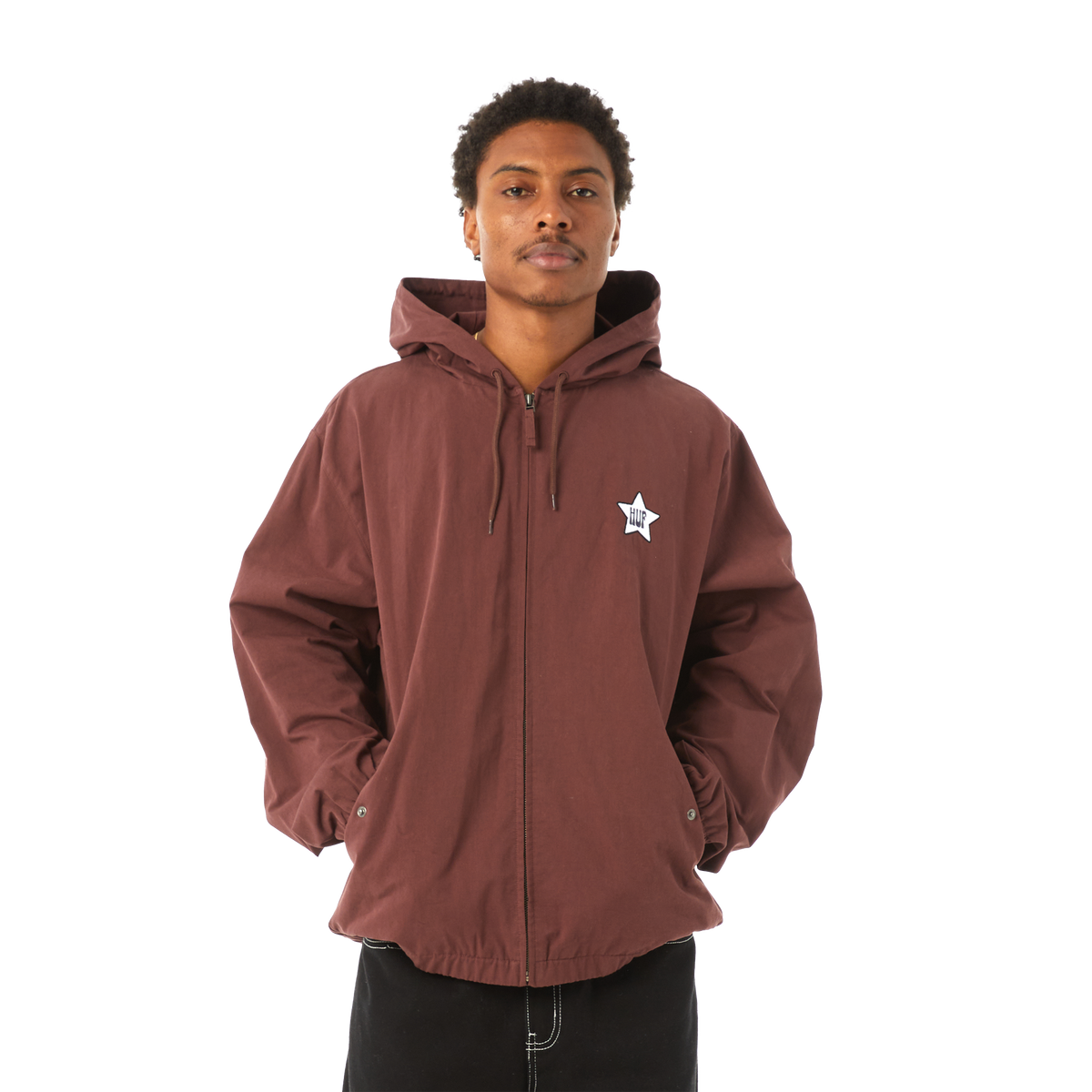 Huf H Stardust Jacket Eggplant