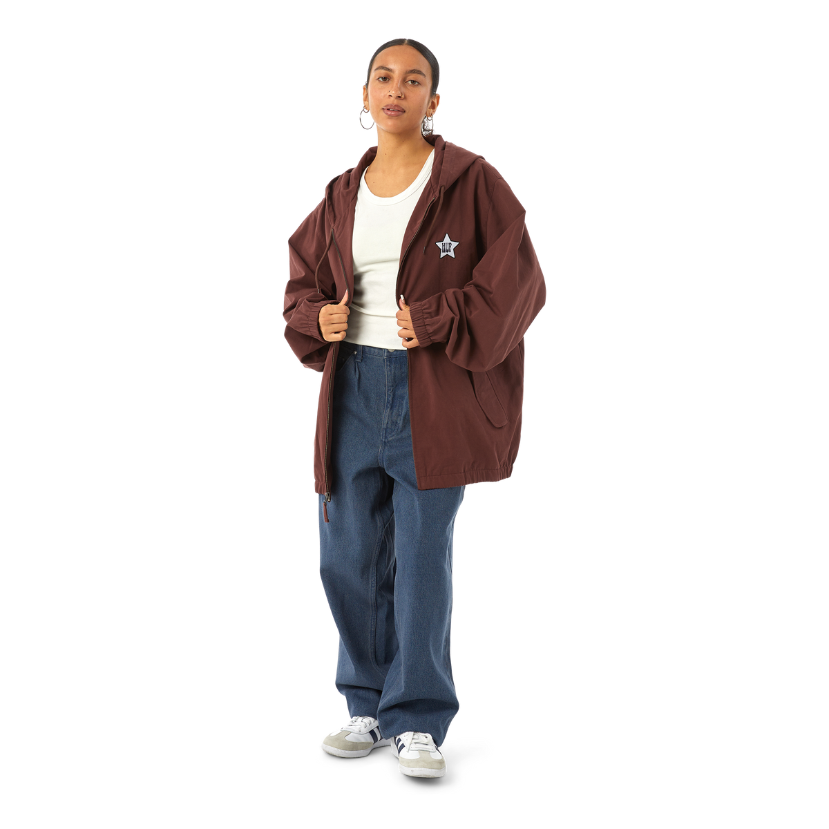 Huf H Stardust Jacket Eggplant