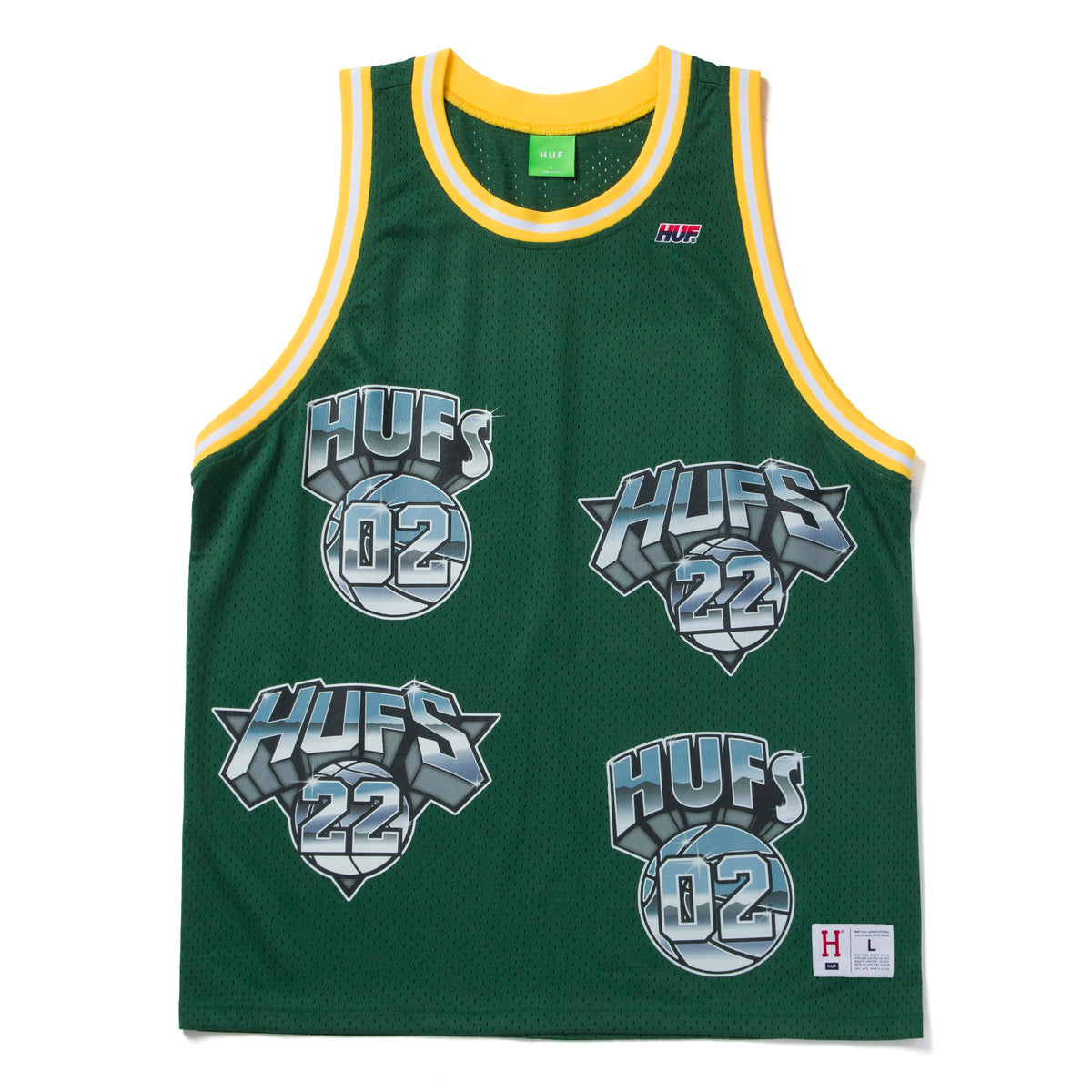 HUF Hufs Basketball Jersey Green