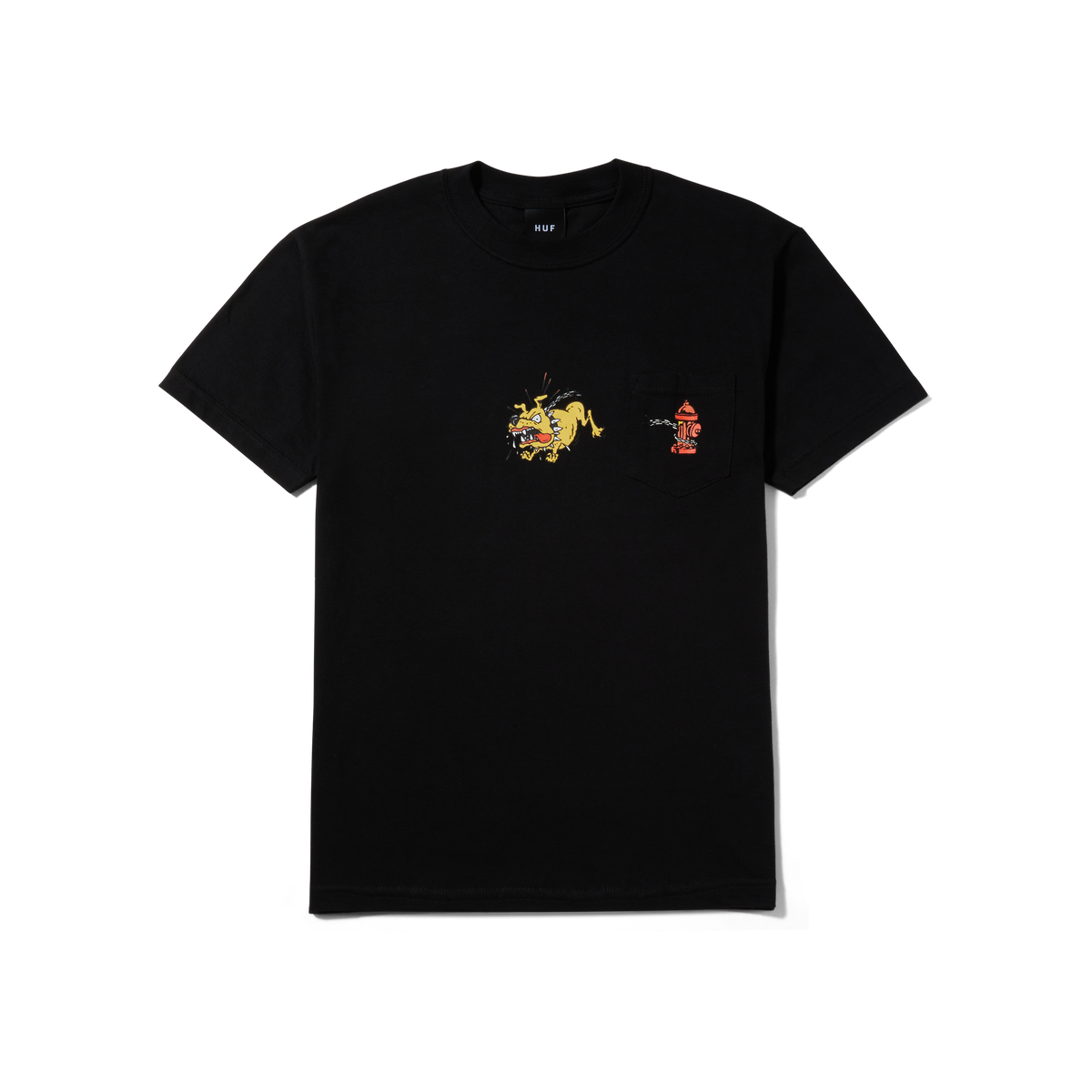 HUF Junkyard Dog Pocket T-Shirt Black