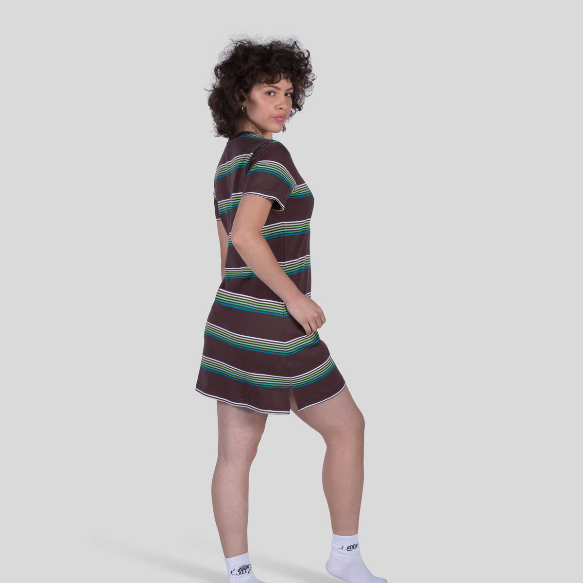 HUF Landmark Knit Dress Brown