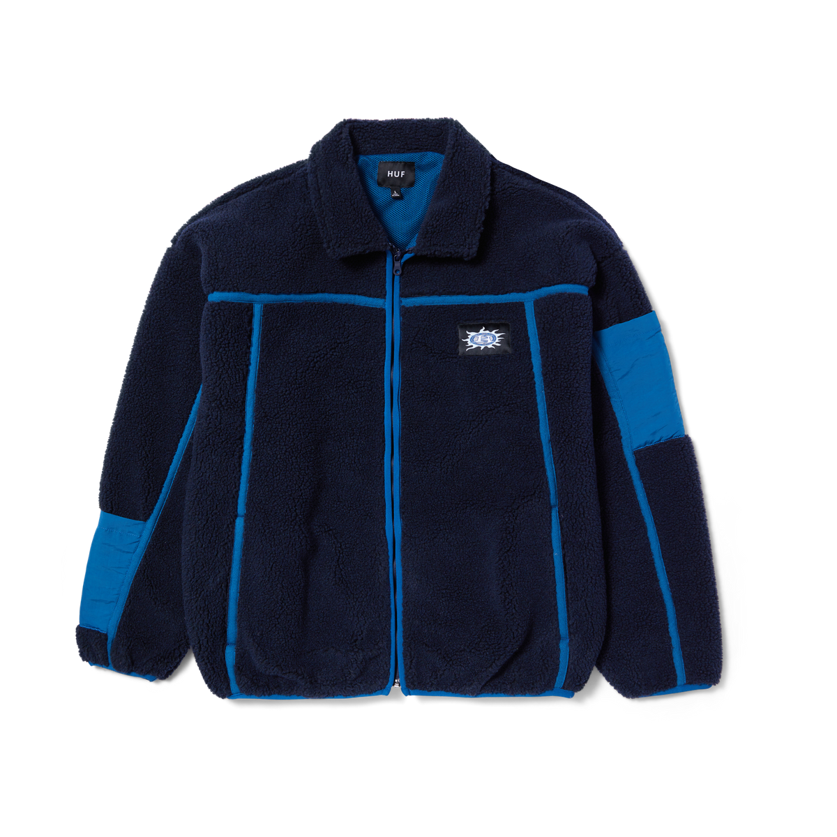 Huf Livingston Sherpa Jacket Blue Night