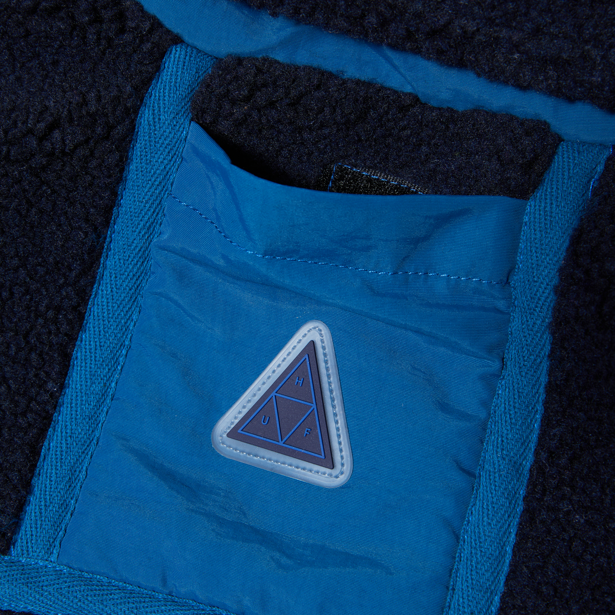 Huf Livingston Sherpa Jacket Blue Night