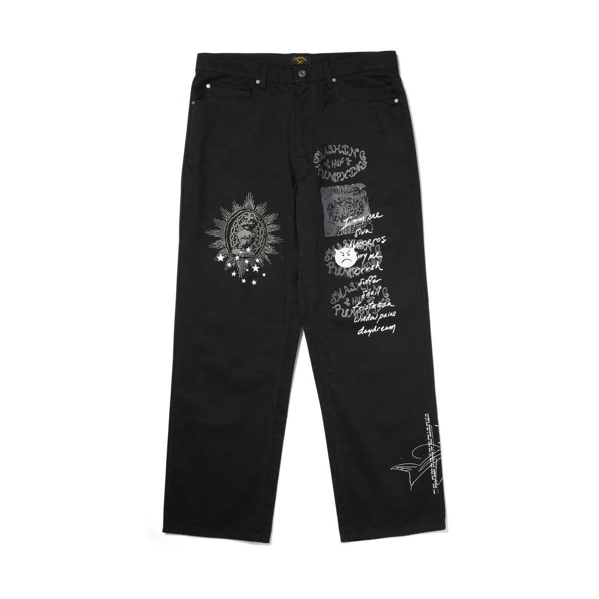 HUF x Smashing Pumpkins Muzzle 5-pocket Pant Black