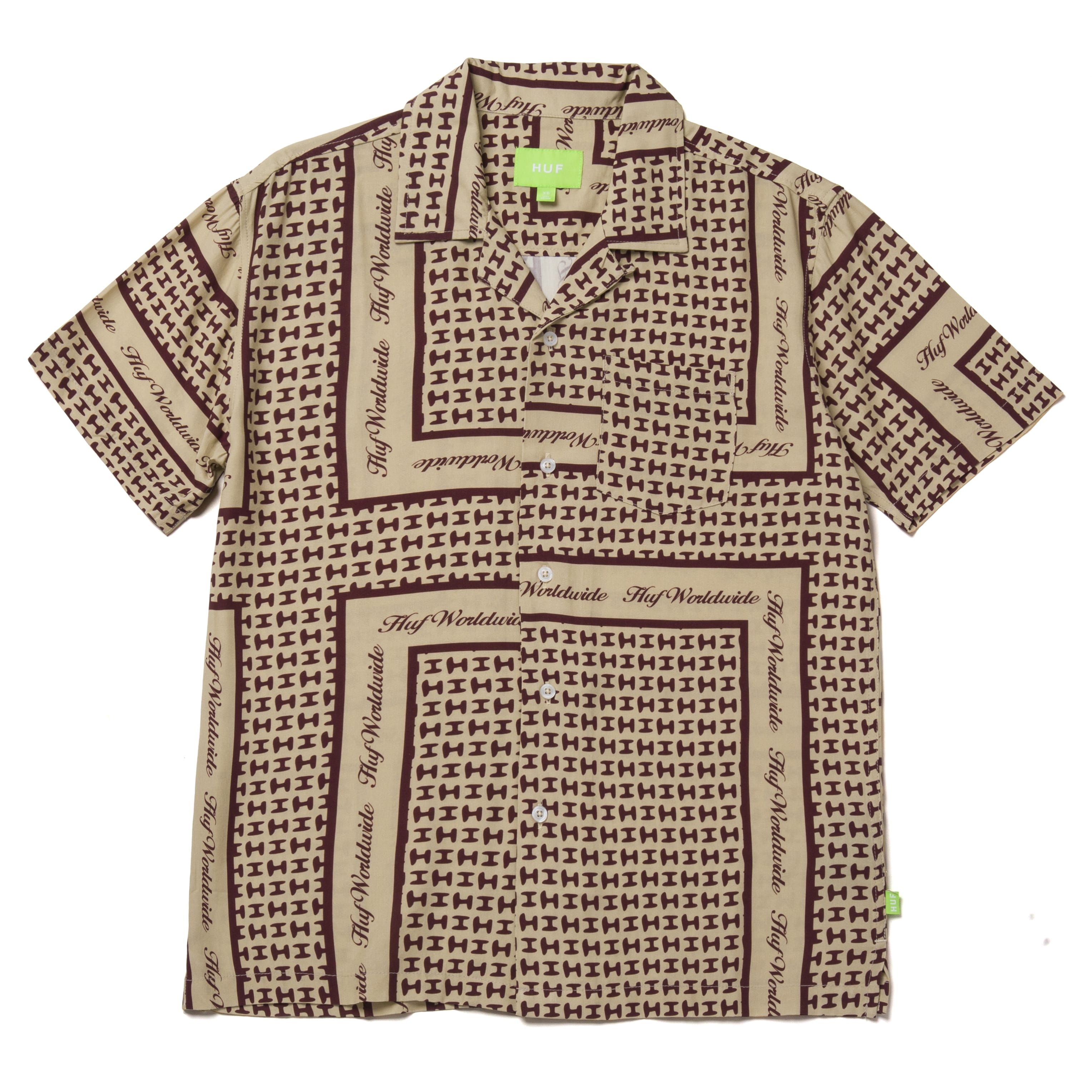Huf Scarf Resort Woven Top – HUF WORLDWIDE UK