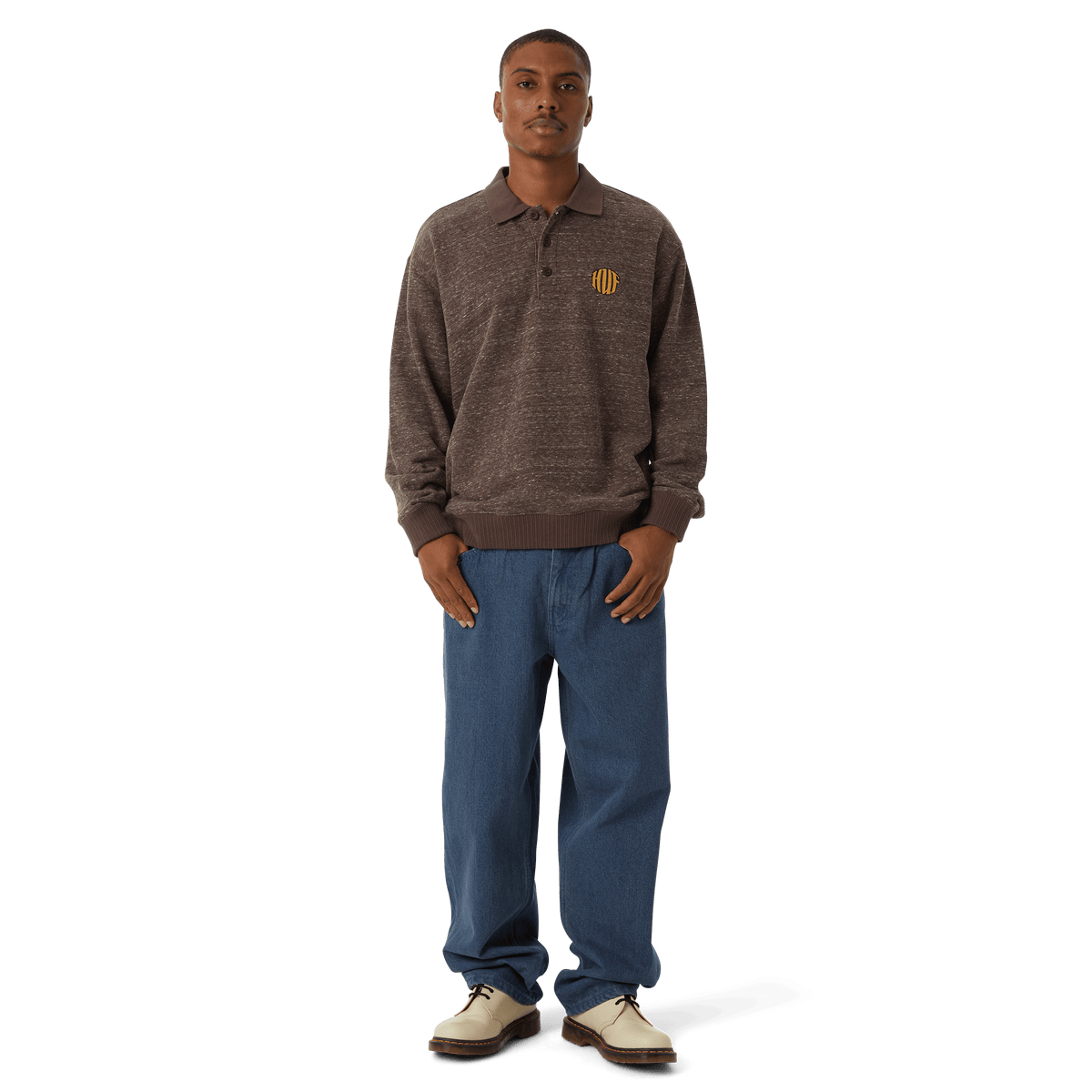 Huf Winston Polo Fleece Coffee