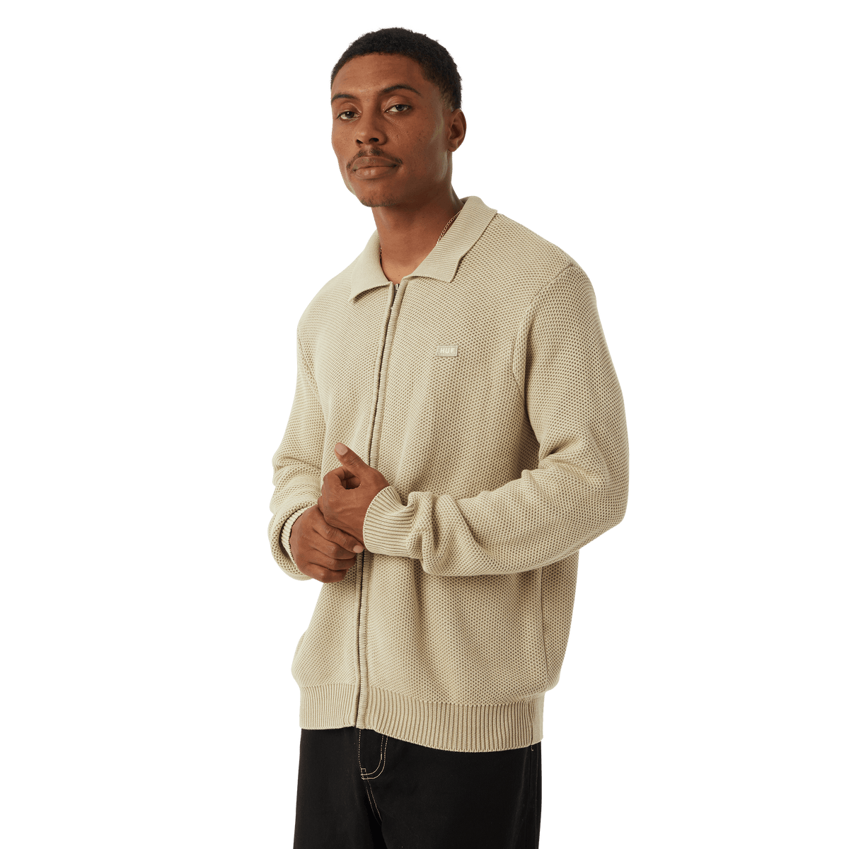 Anton Zip Overdyed Sweater