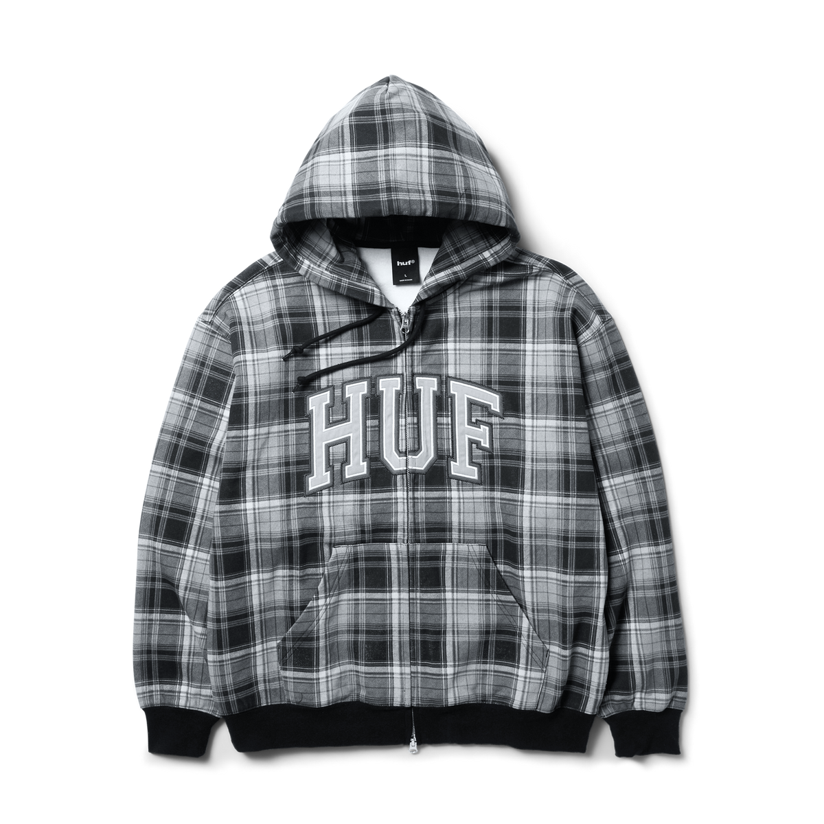 Arch Plaid Full-Zip Heavyweight Hoodie