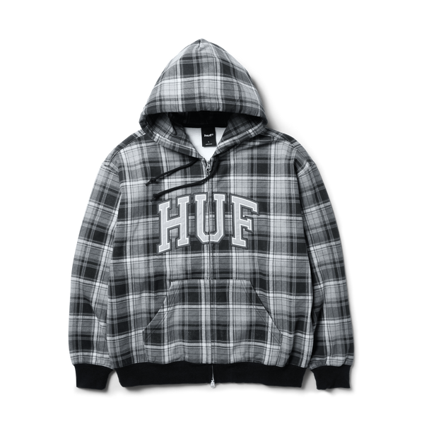 Arch Plaid Full-Zip Heavyweight Hoodie