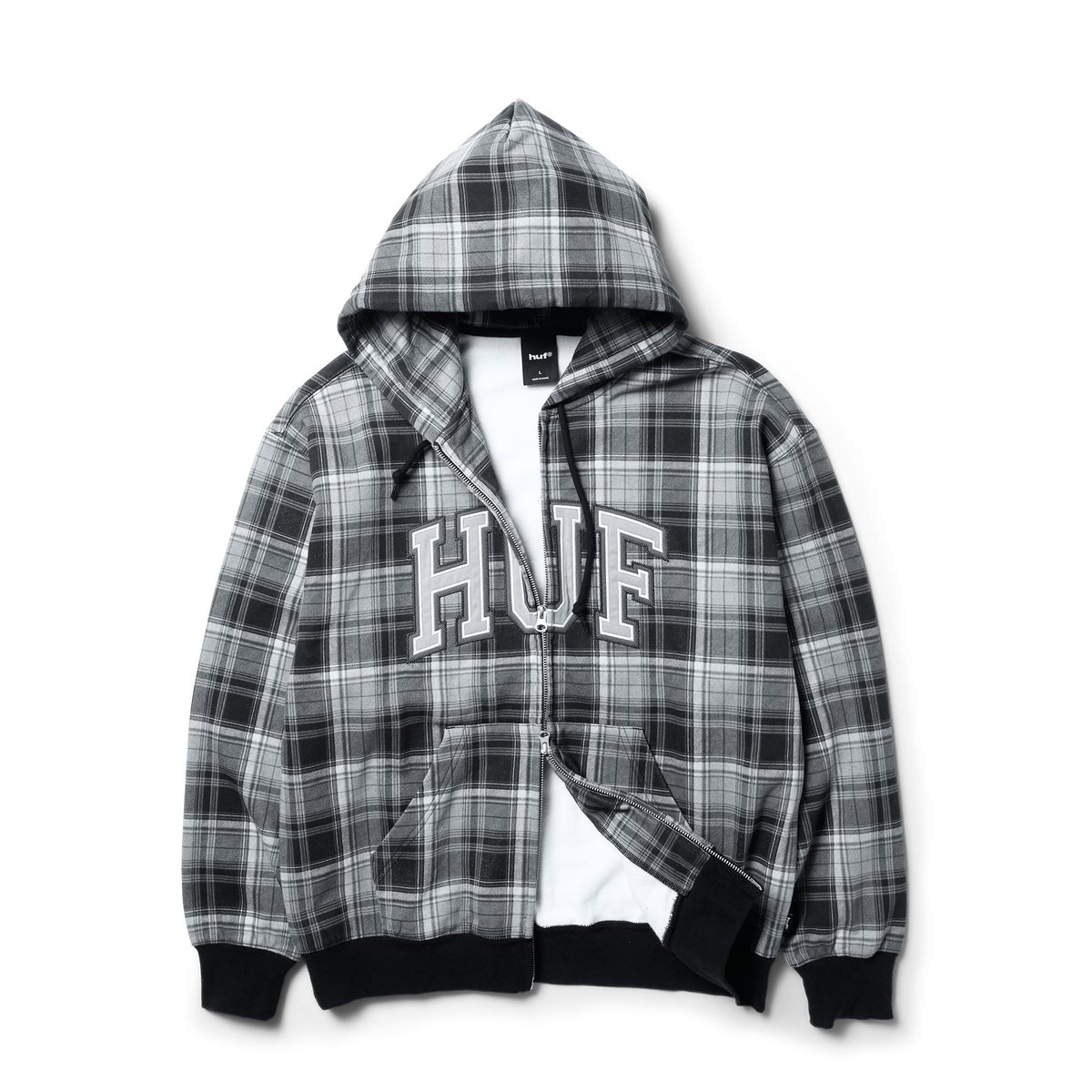Arch Plaid Full-Zip Heavyweight Hoodie