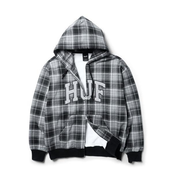 Arch Plaid Full-Zip Heavyweight Hoodie