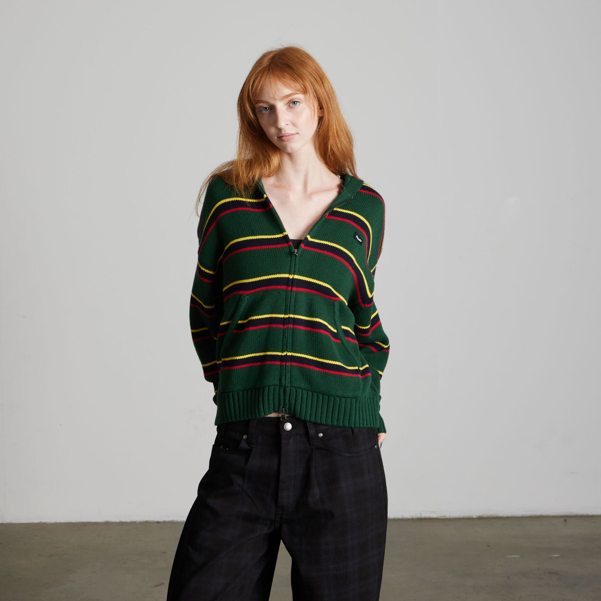 Banks Full-Zip Striped Hoodie
