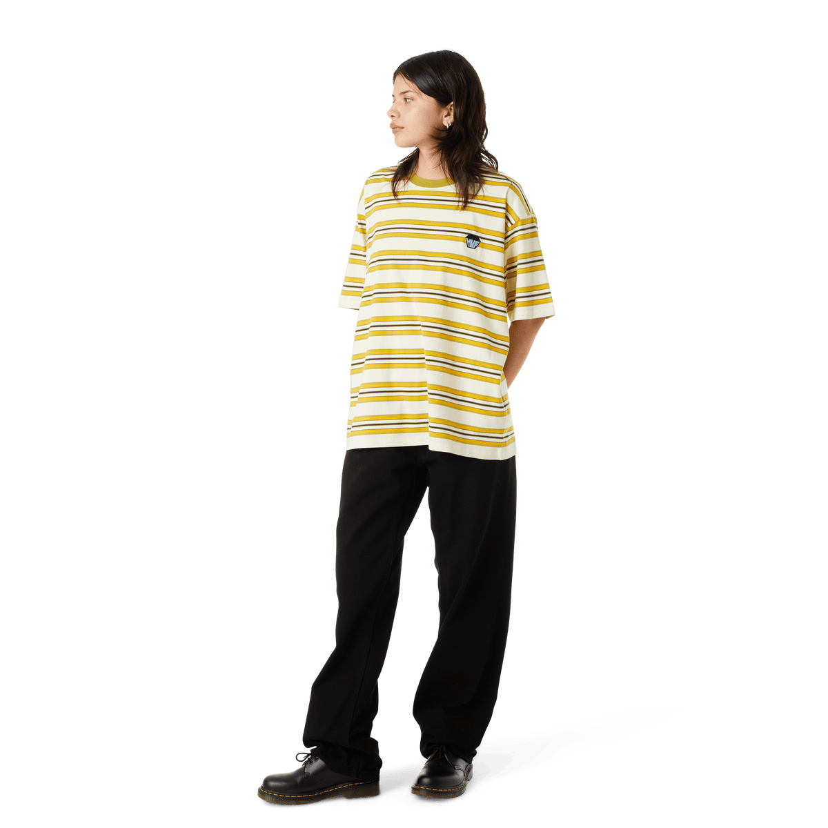 Big Block Stripe Boxy Top