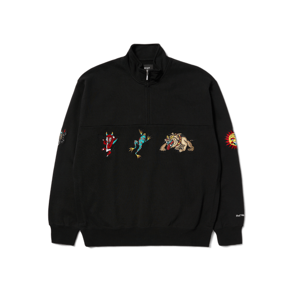 HUF 新品未使用　BLEDSOE QUARTER ZIP FLEECE M BLEDSOE-QUARTER-ZIP-