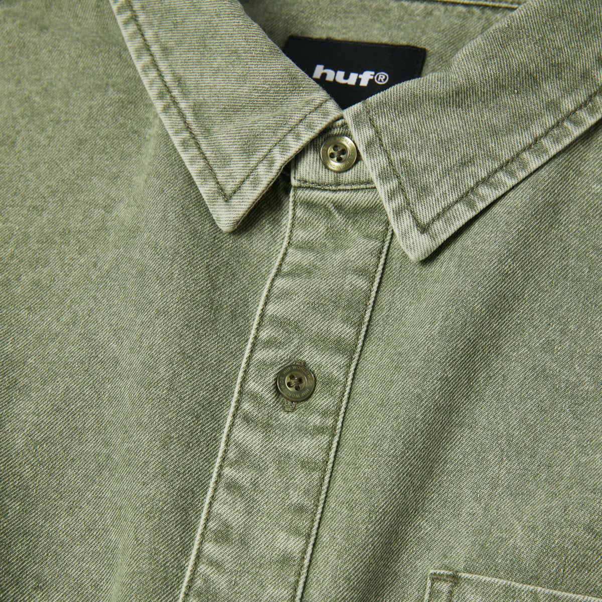 Carson Overdyed Denim Long Sleeve Shirt