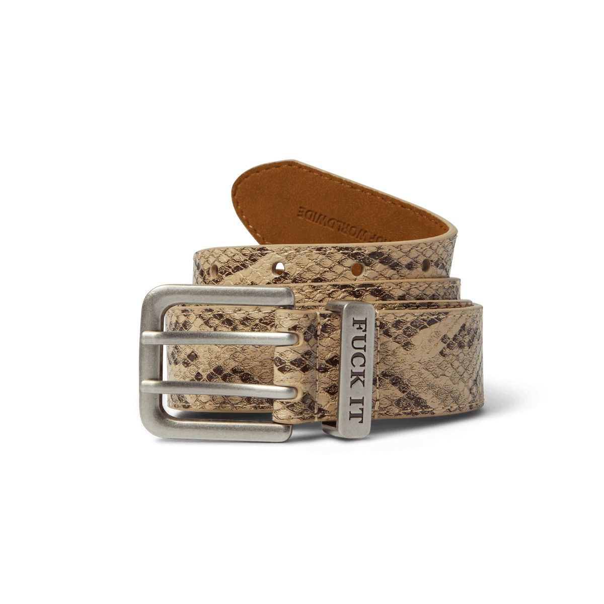 Fuck It Snakeskin Belt