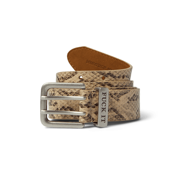 Fuck It Snakeskin Belt