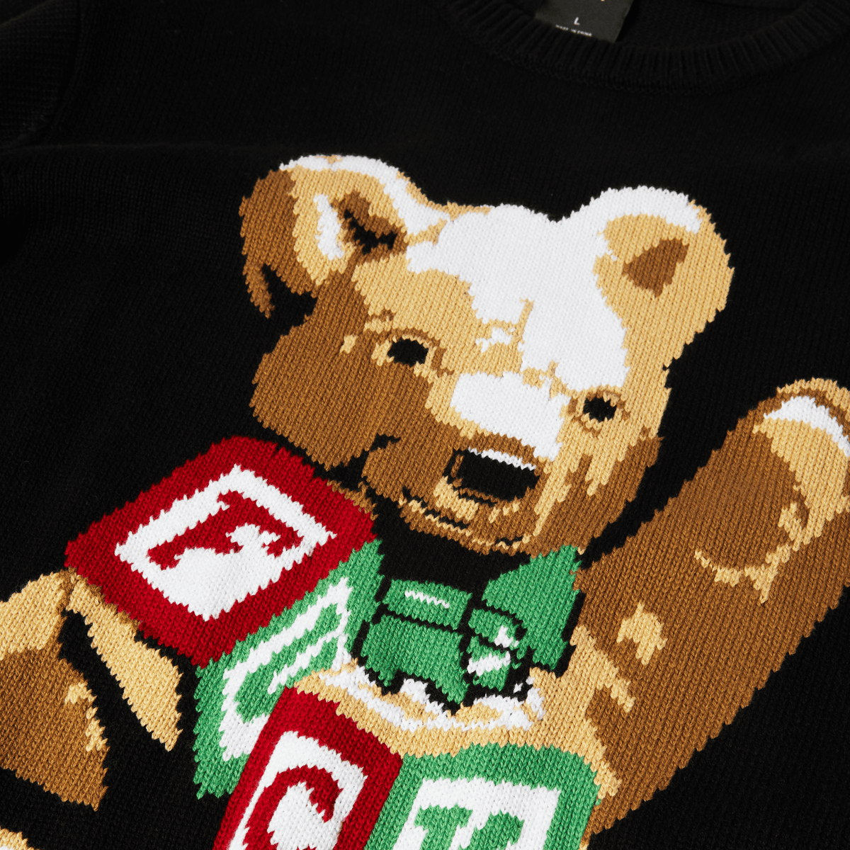Gift Bear Intarsia Sweater