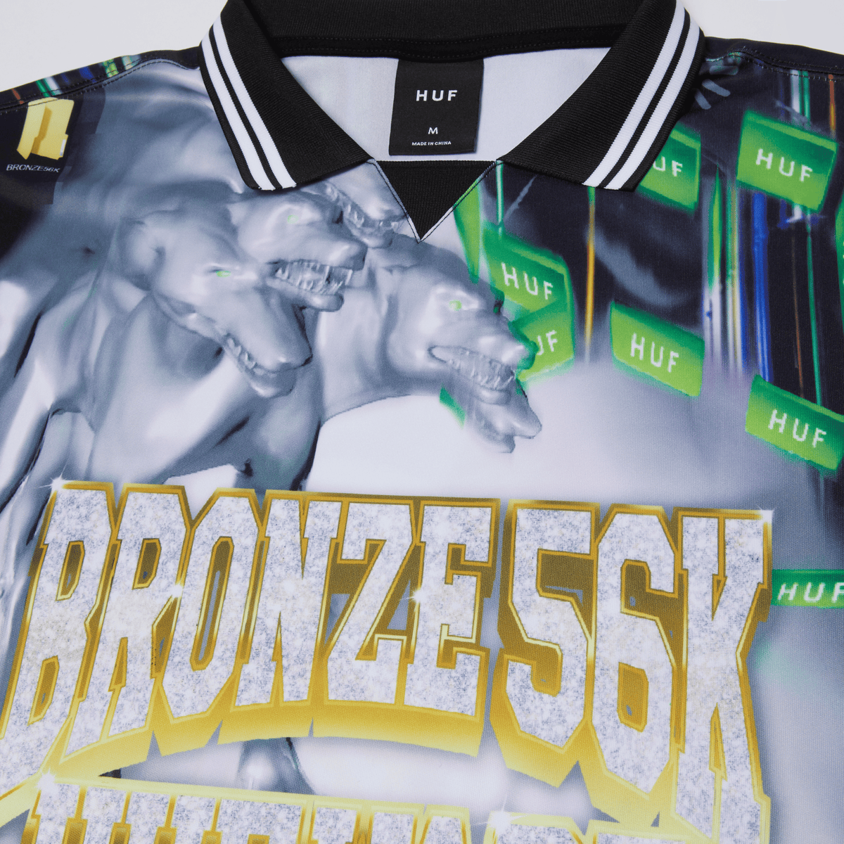 HUF x Bronze56K Glitched Soccer Jersey