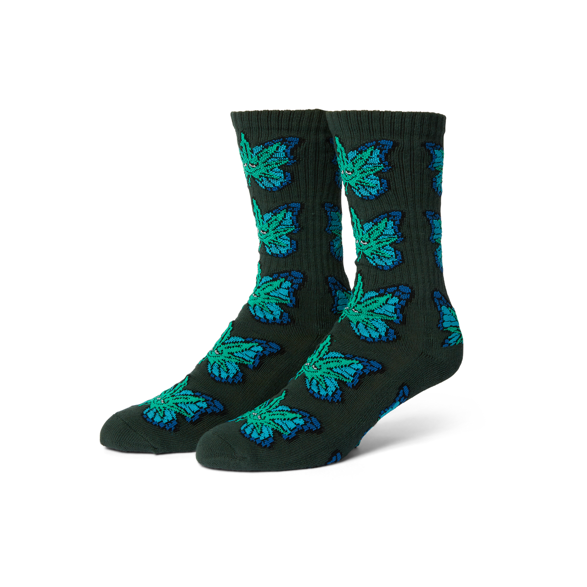 Green Budderfly Sock