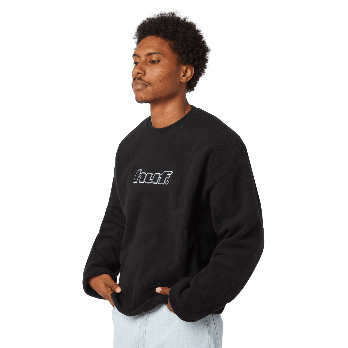 H Dot Polar Fleece Crewneck Sweatshirt