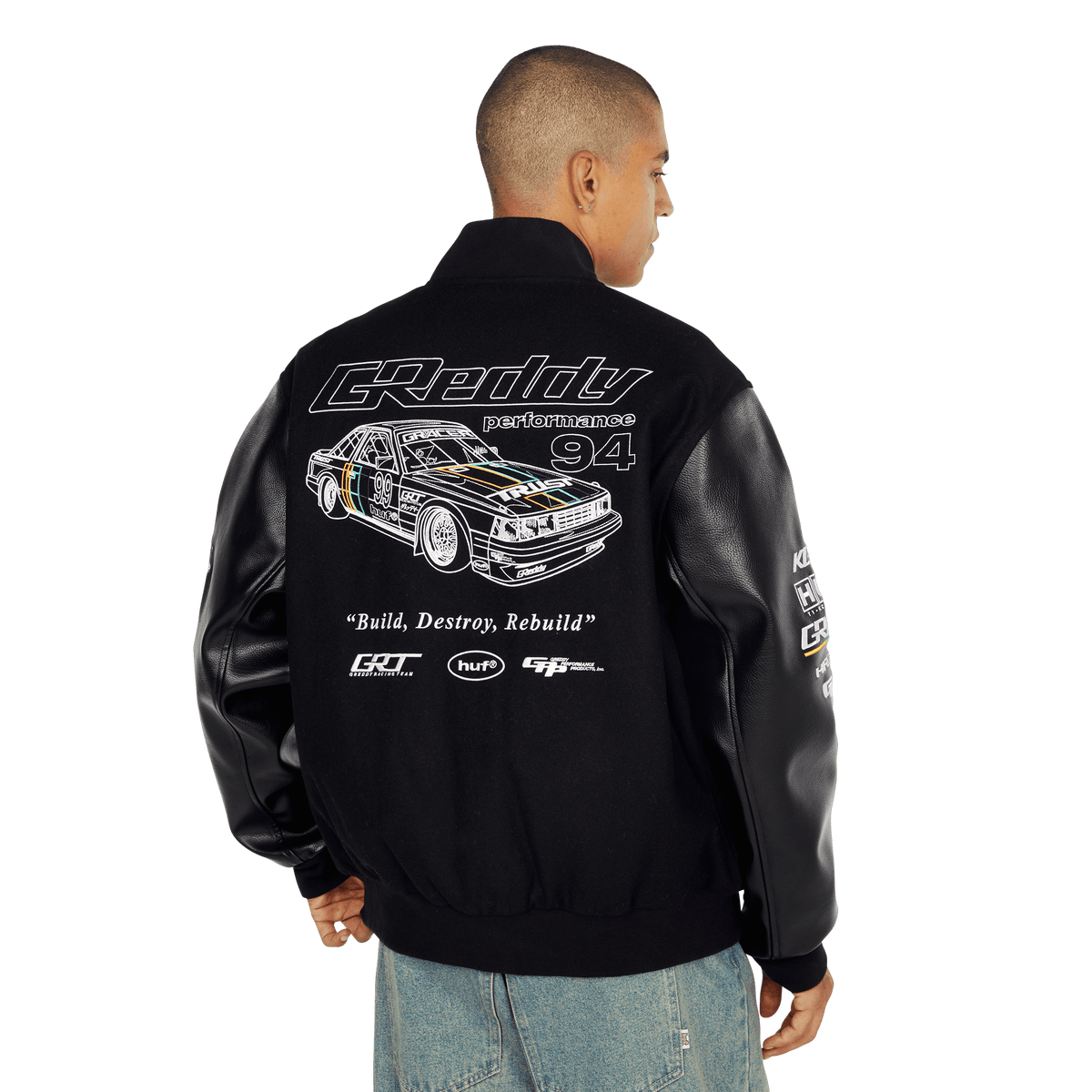 HUF x GReddy Varsity Jacket
