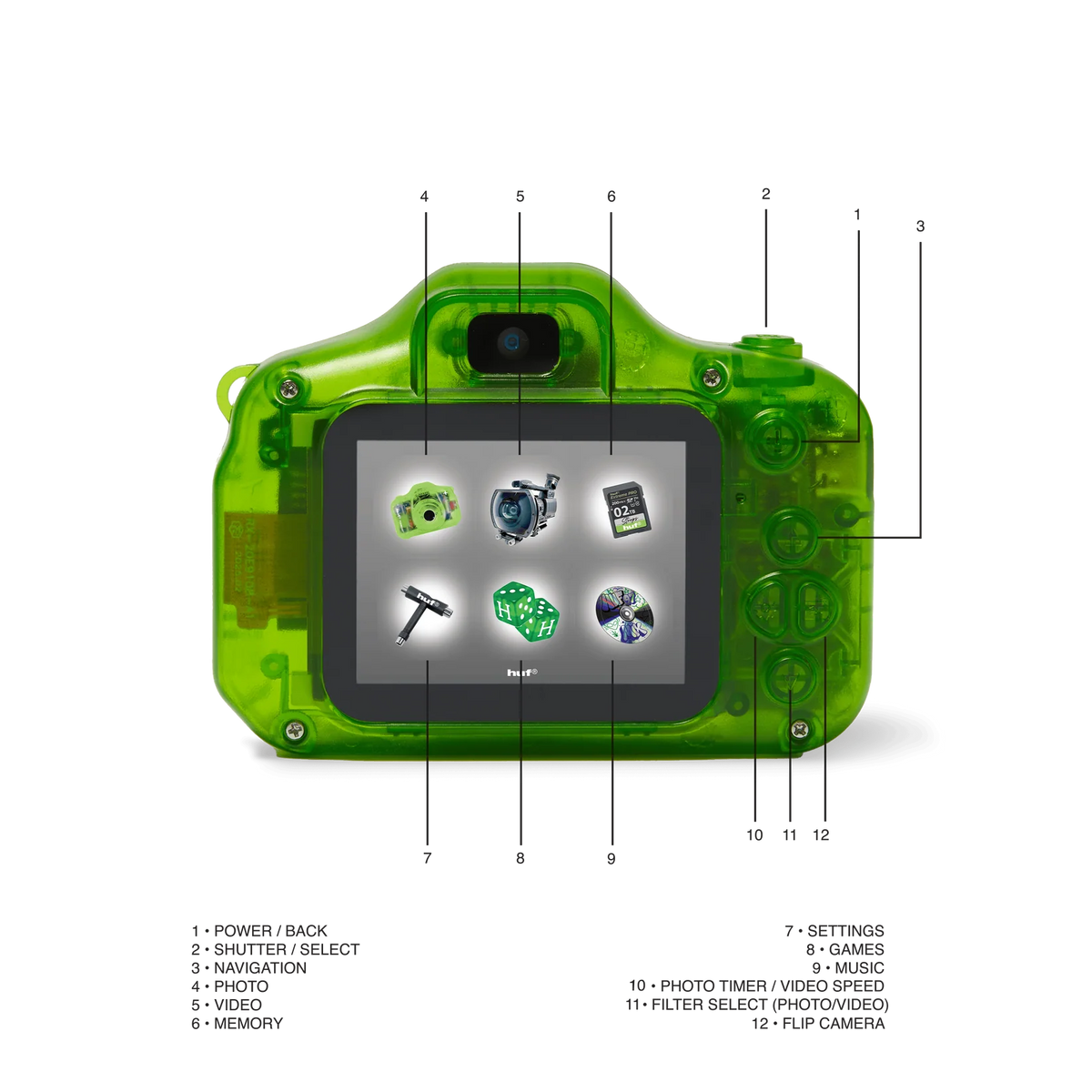HUF x Tom Bogo Pocket Cam (HUF Green)