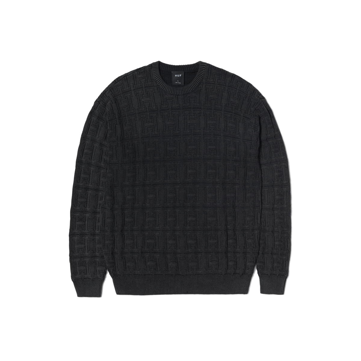 Interlaced Jacquard Overdyed Crew