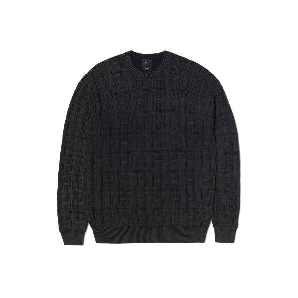 Interlaced Jacquard Overdyed Crew