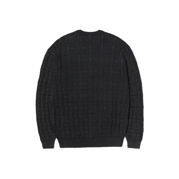 Interlaced Jacquard Overdyed Crew