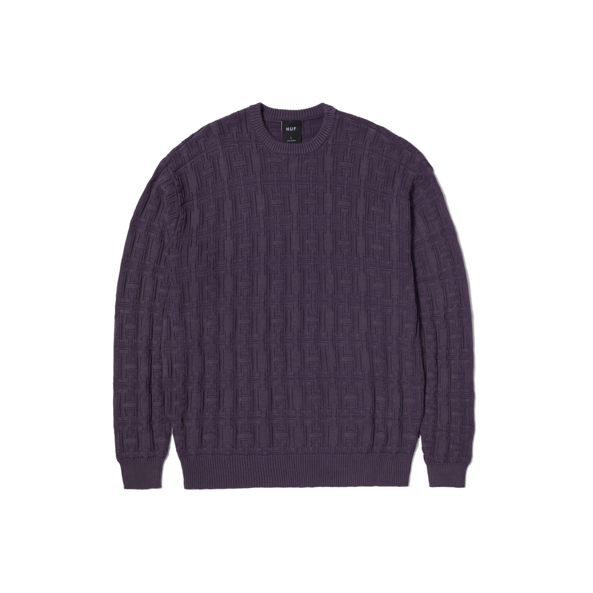 Interlaced Jacquard Overdyed Crew