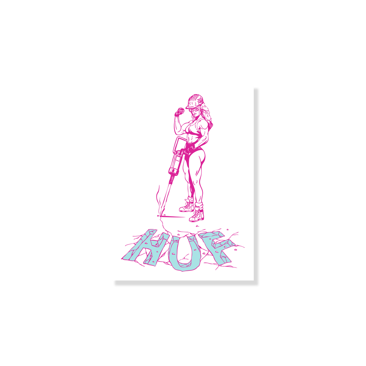 Jacked Sticker