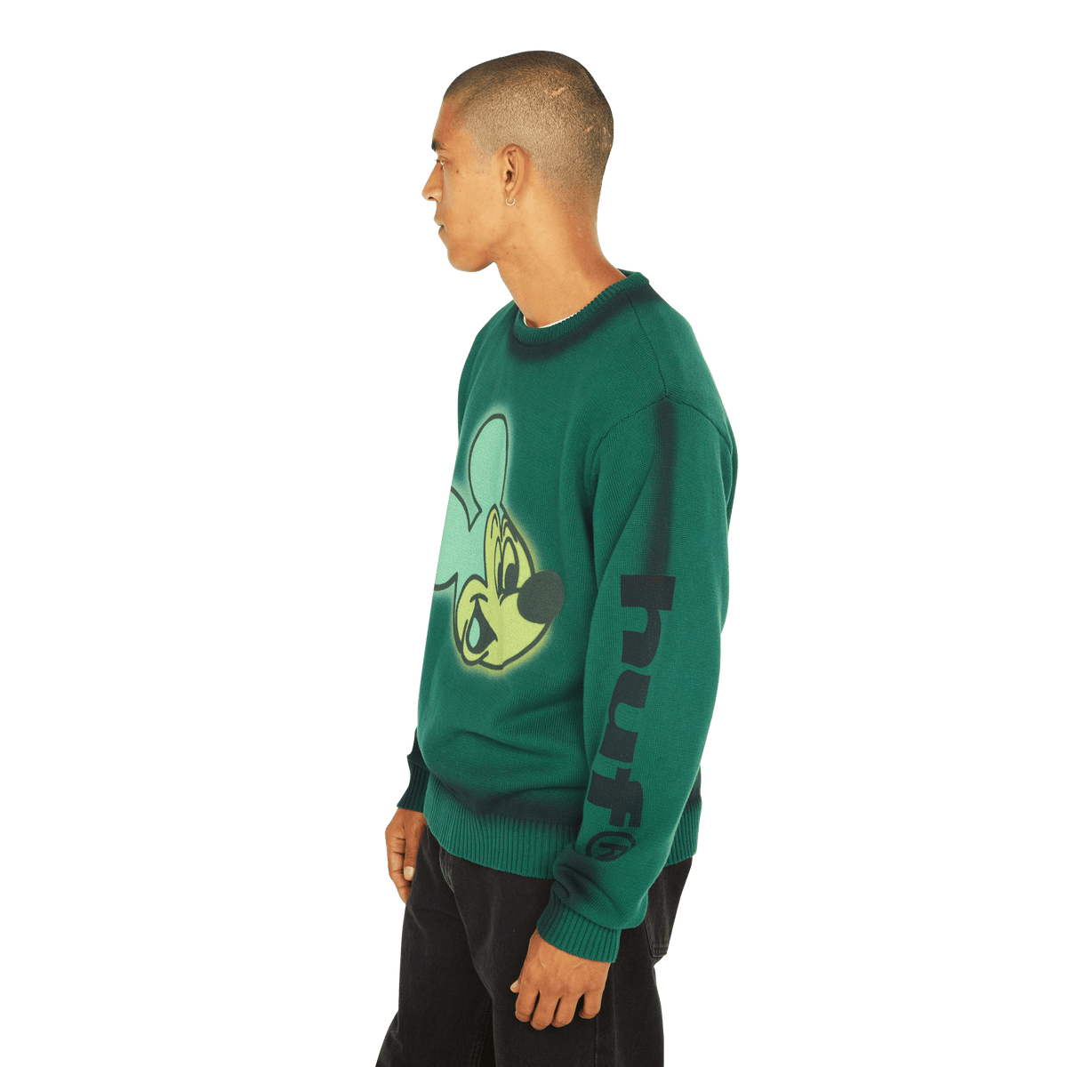 Disney | HUF Mickey Spray Crewneck Sweatshirt